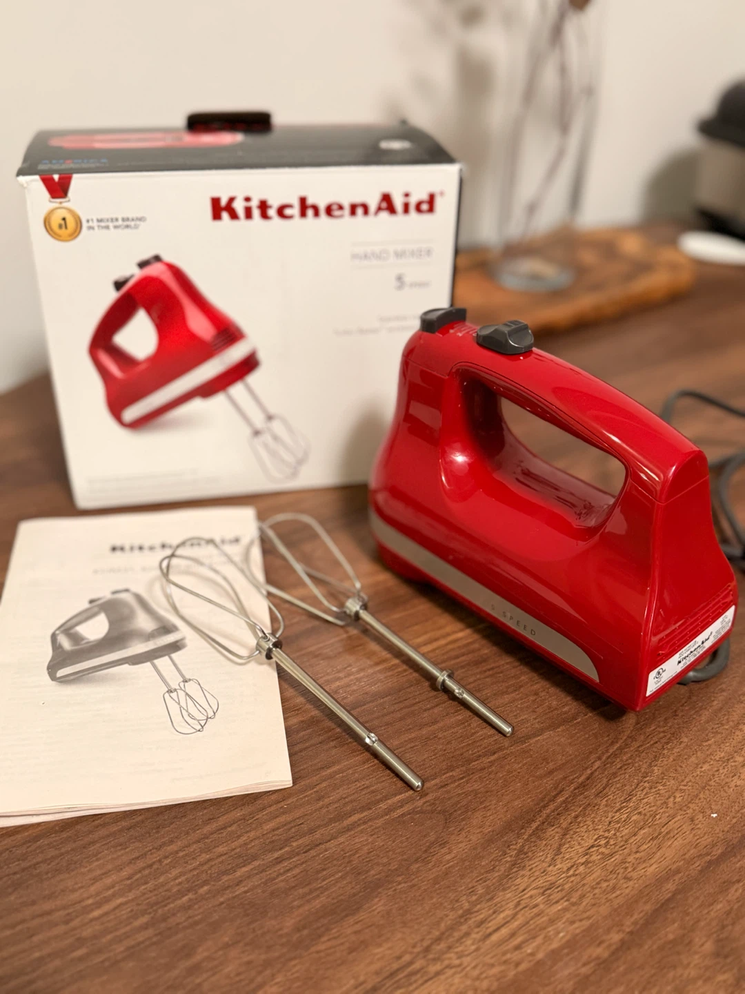 KitchenAid Red Hand Mixer - photo 4