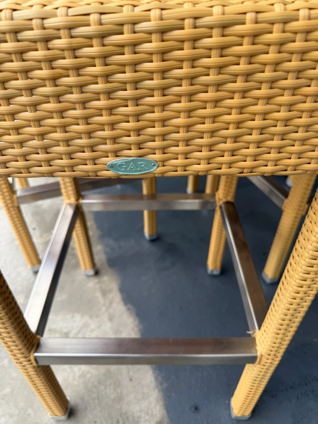 Set of 4 GAR Rattan Bar Stools - photo 5