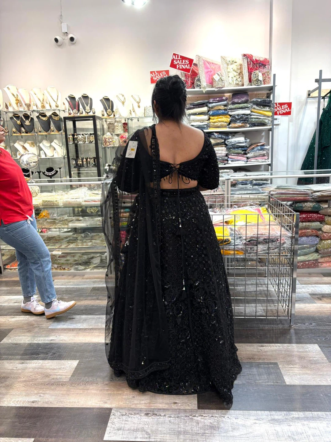 Black Sequined Lehenga Choli