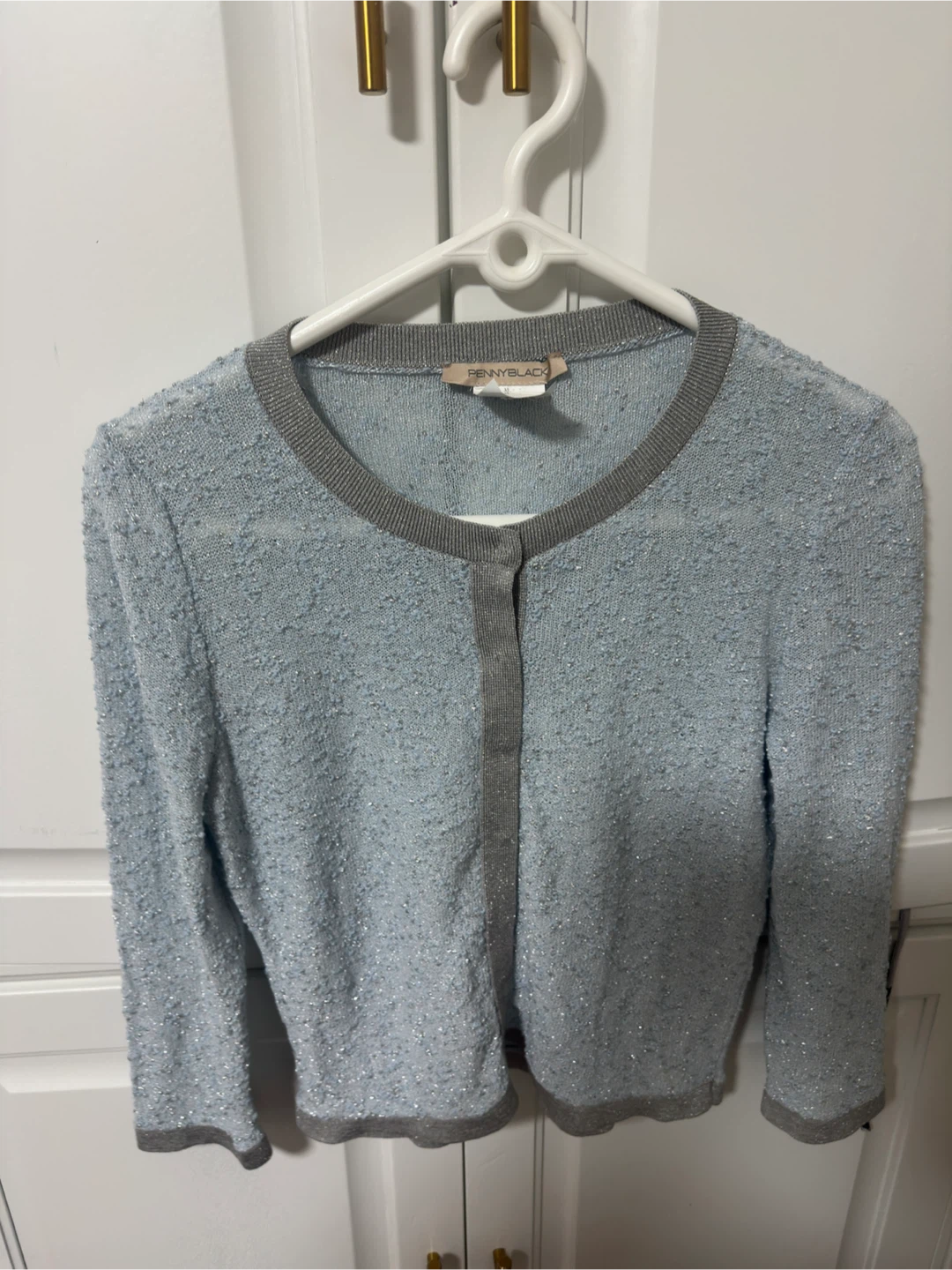 Pennyblack light blue textured cardigan