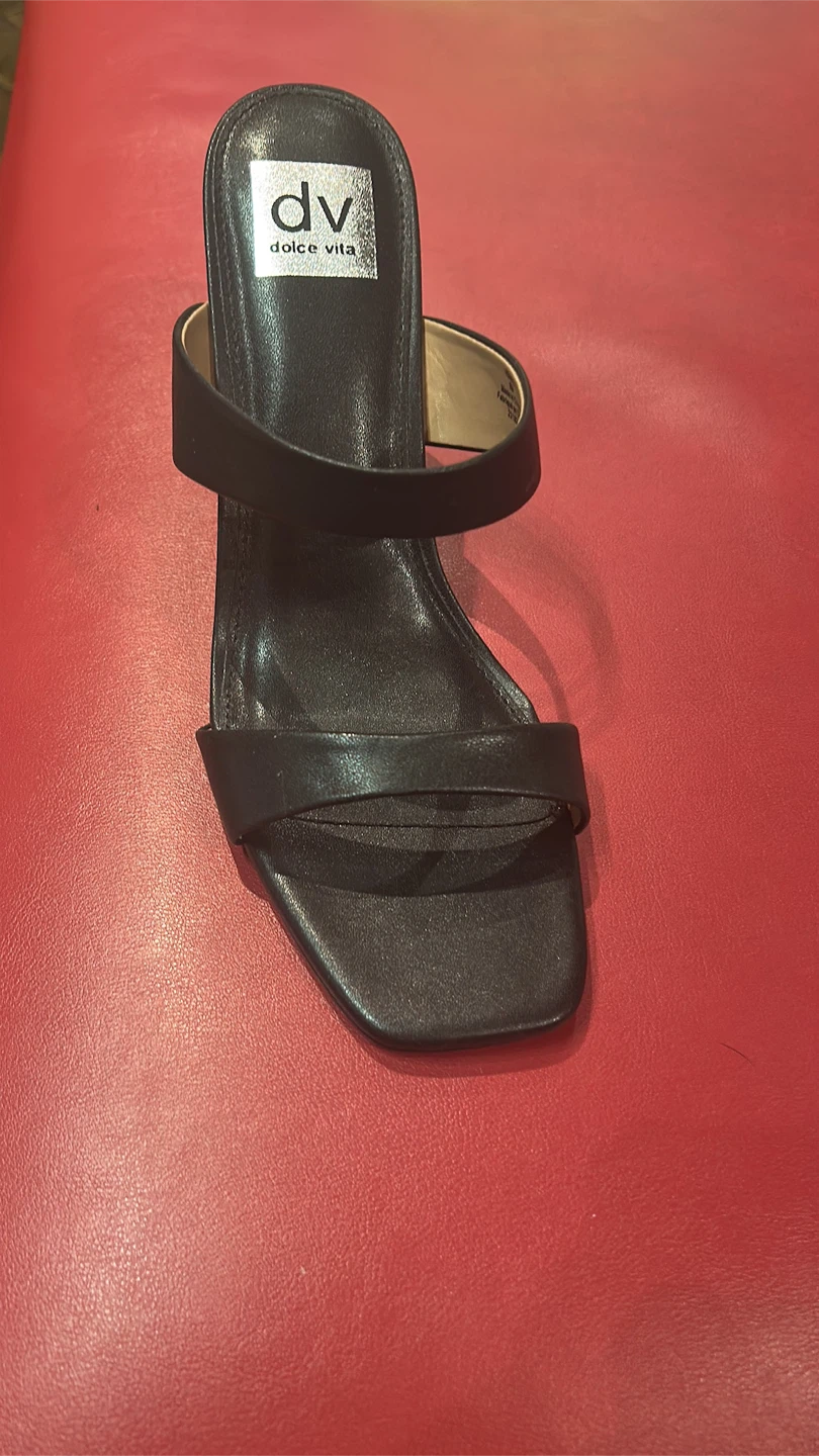 Dolce Vita Women's Black Block Heel Mules Size 7.5 - photo 2