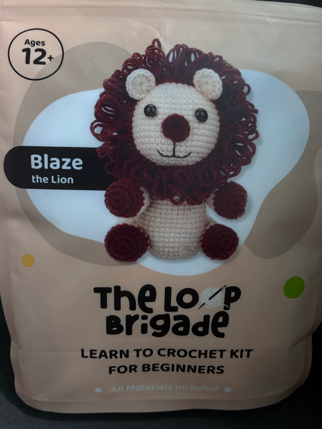 Lion Learn to Crochet Kit for Beginners