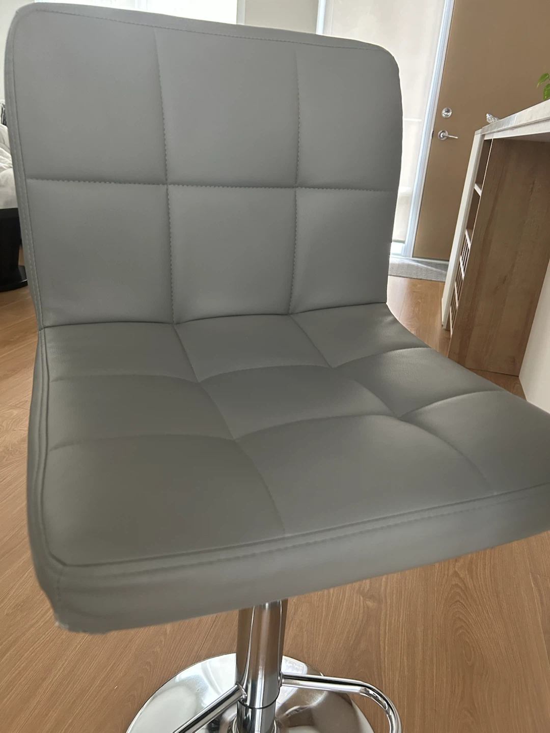 Set of 2 Grey Adjustable Bar Stools - photo 2