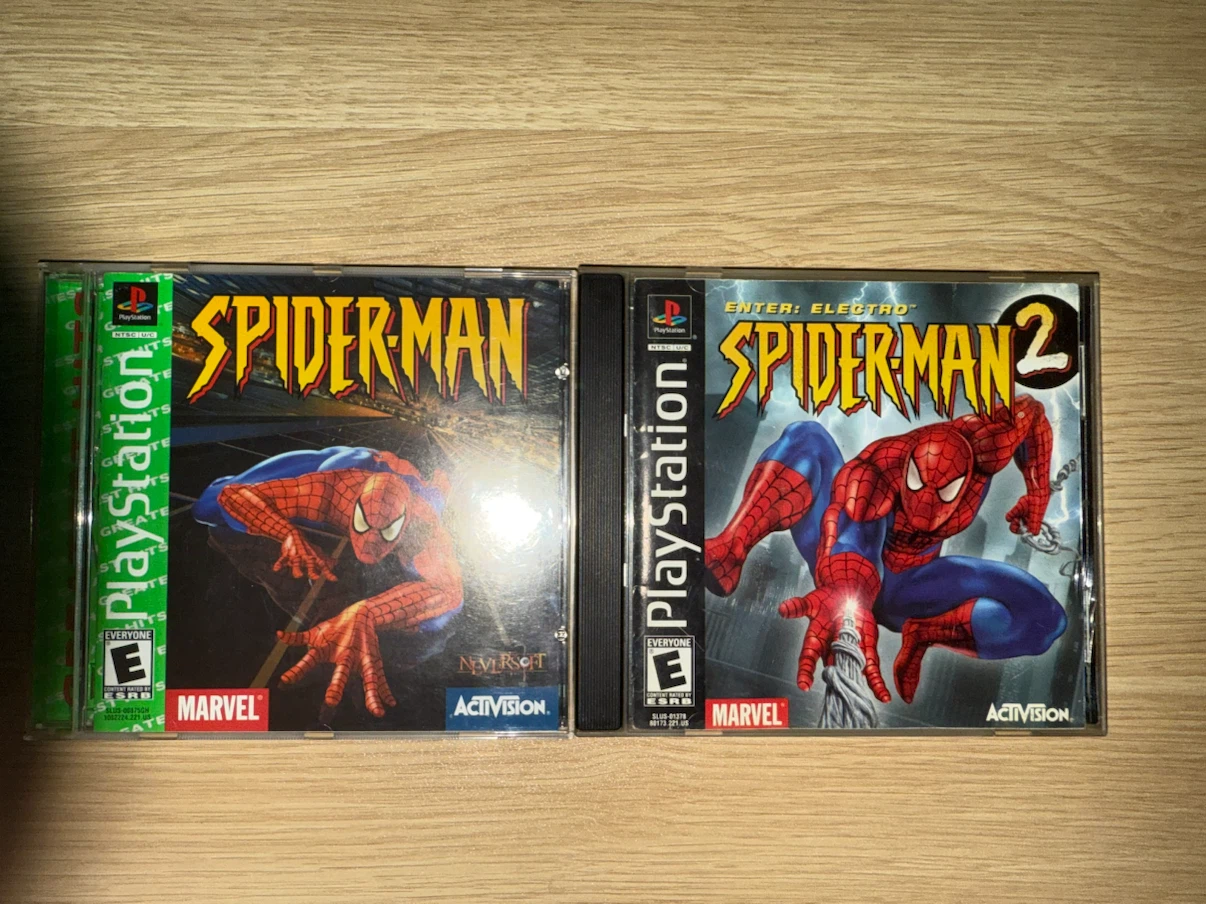 Spider-Man and Spider-Man 2 PS1 Games