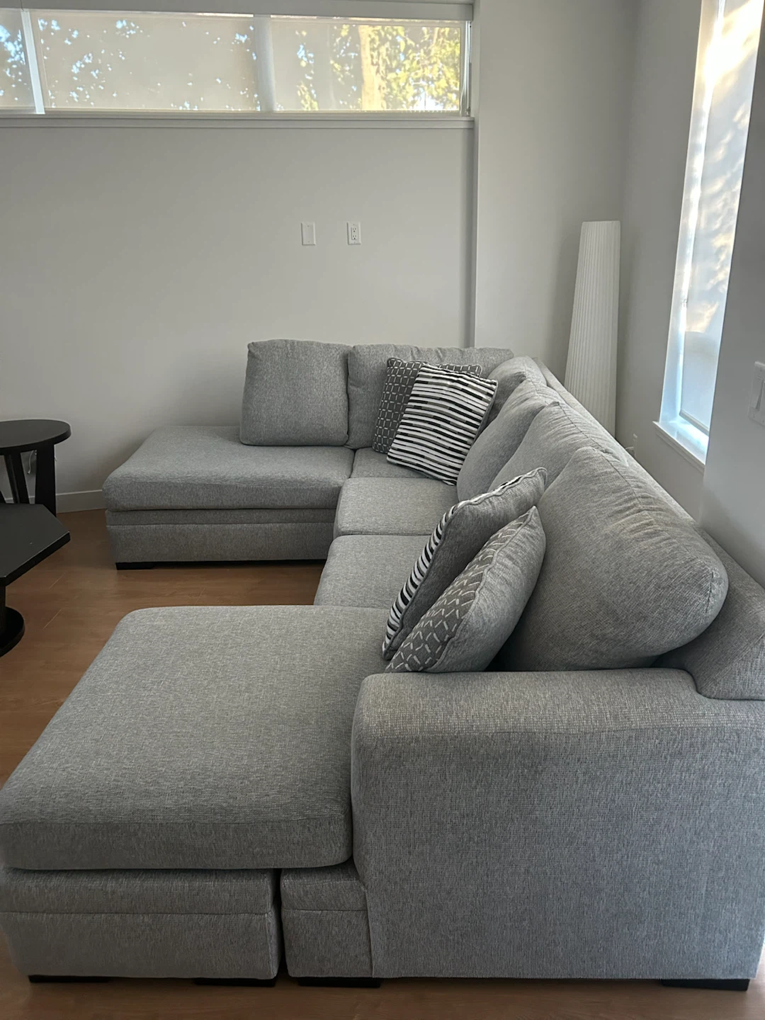 Light Grey Sectional Sofa Ashley - photo 2