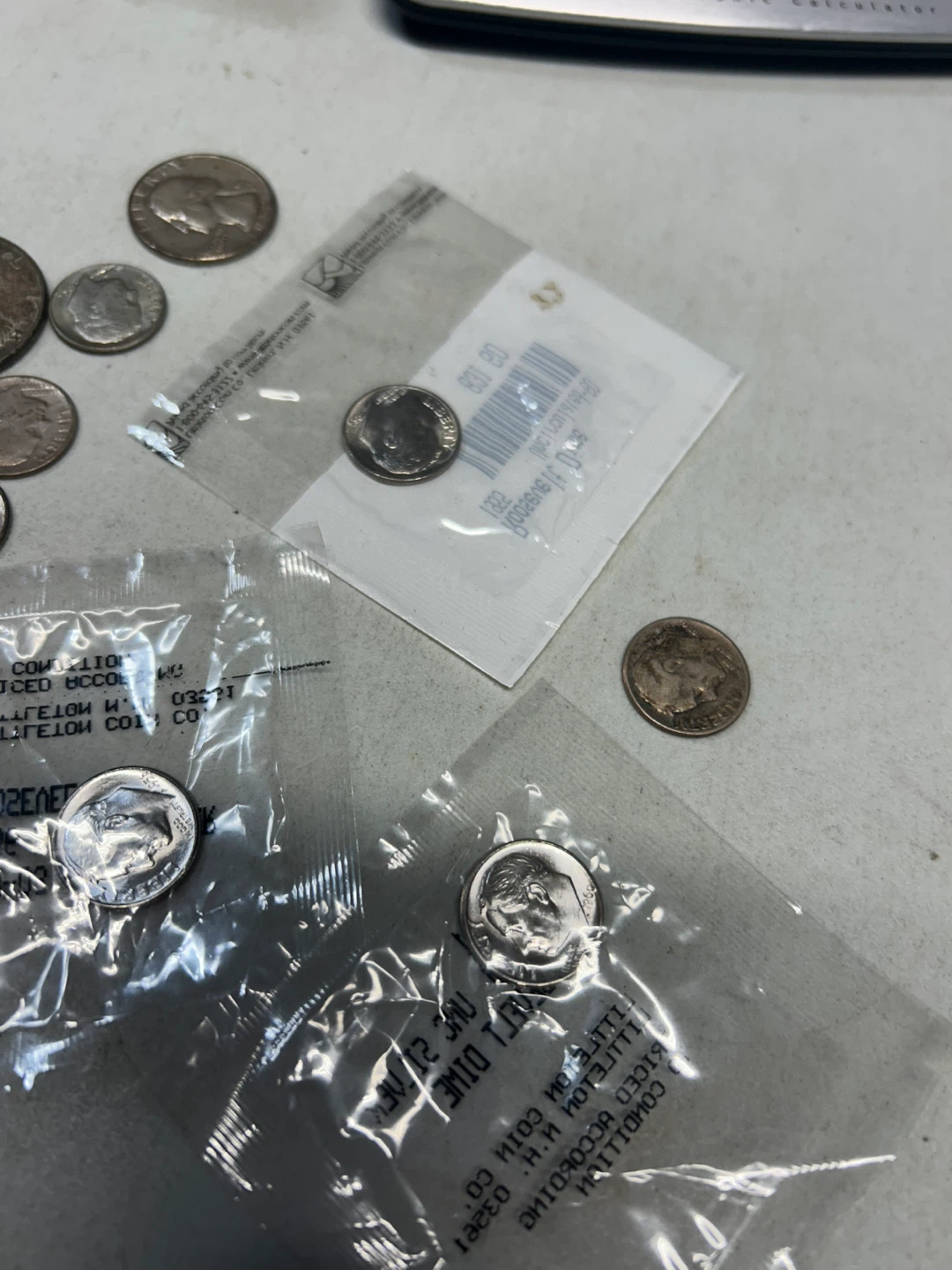 12 silver U.S. coins dimes, quarters, half and war nickel