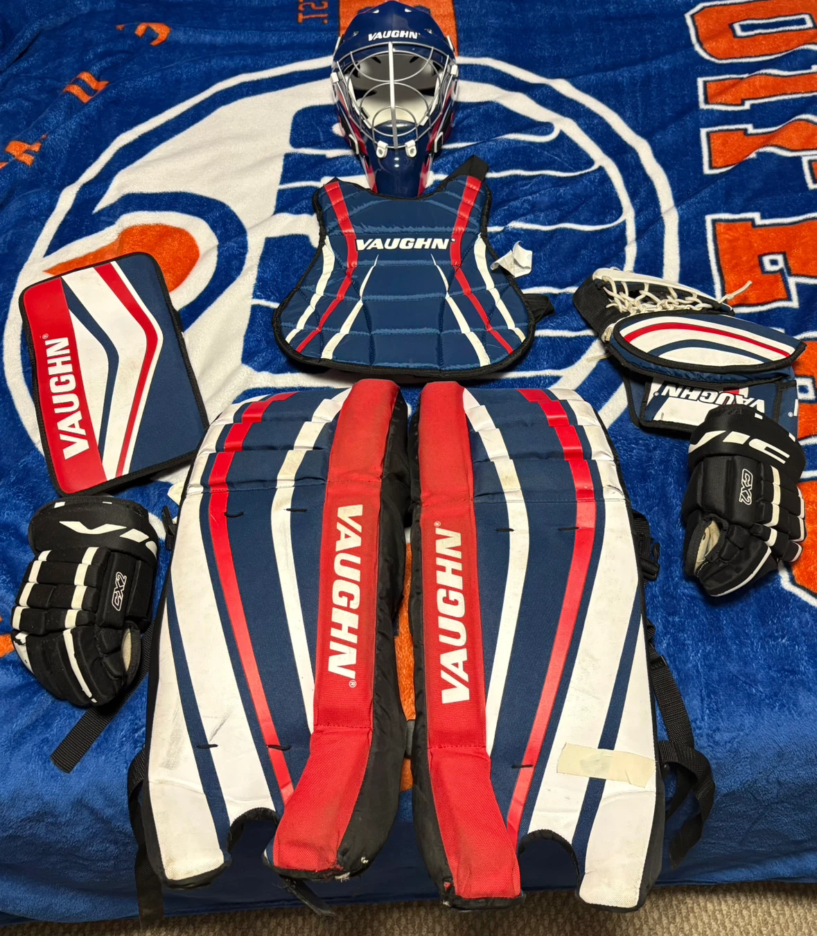 Vaughn  kids street hockey Goalie Gear Set