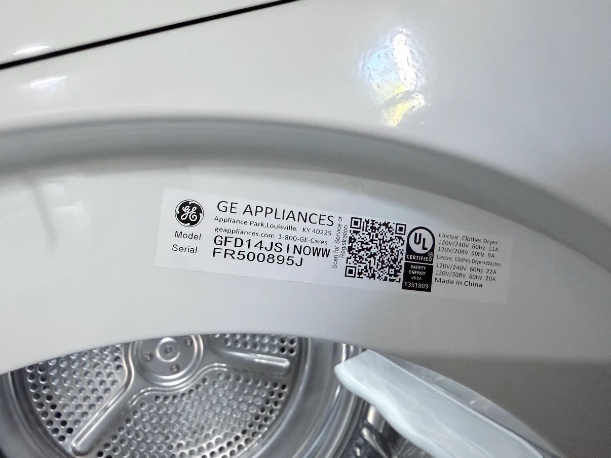 GE 24" Stacked Front Load Washer & Dryer Pair - White - photo 3