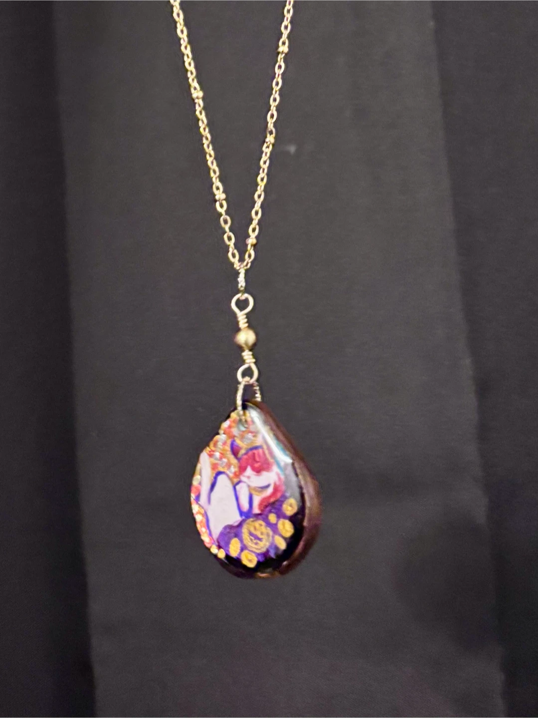 Double sided Vintage Necklace (Handcrafted)