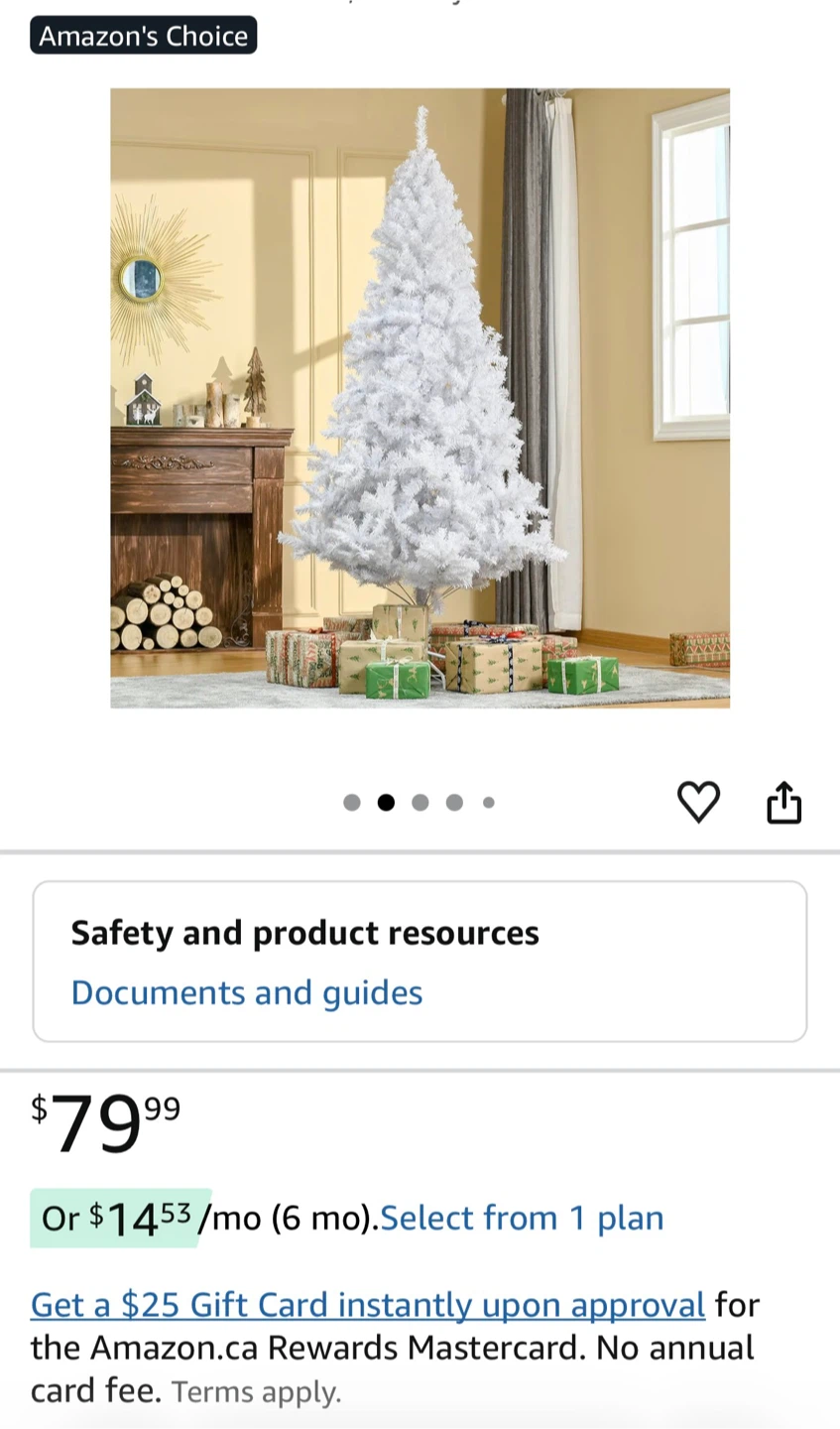 White Christmas Tree