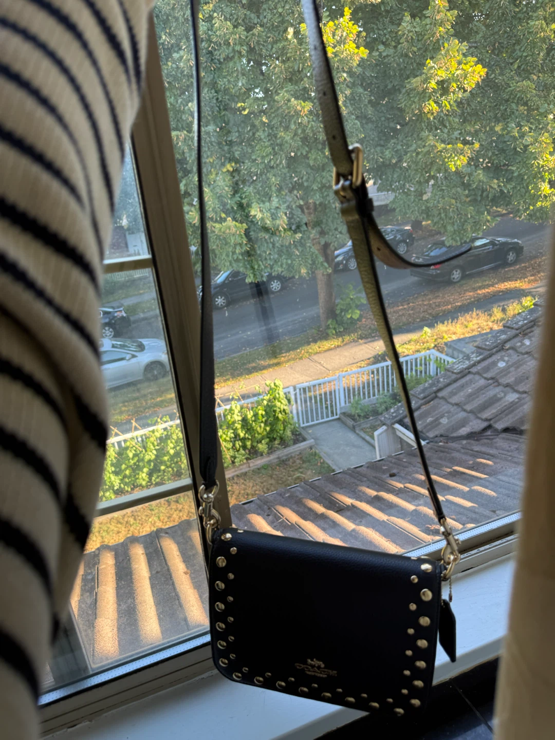 Coach Black Studded Leather Crossbody Bag - photo 2