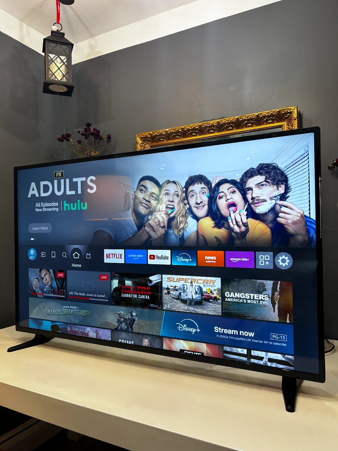 Insignia 55” Fire TV Smart Television, 4K UHD