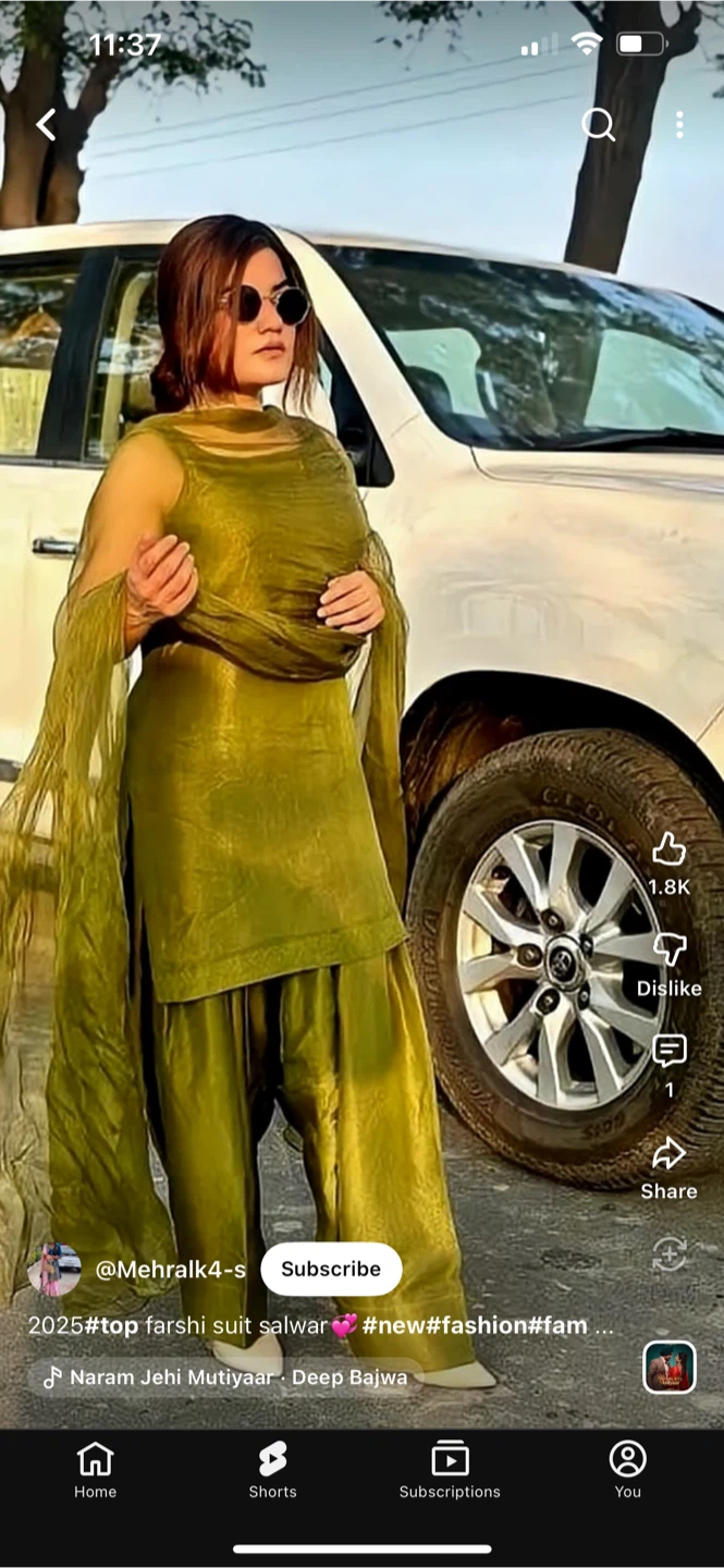Green Farshi Suit Salwar