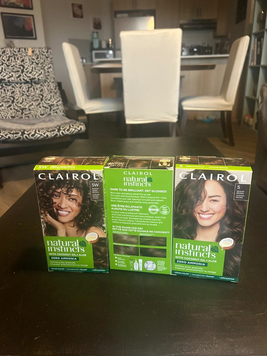 Clairol Natural Instincts Hair Colour - 5 Medium Brown (3 Pack)