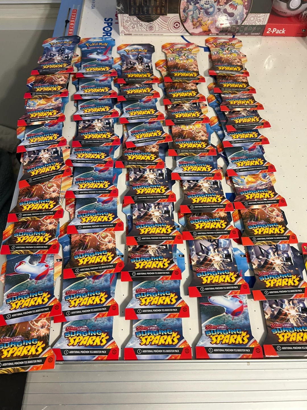 25 sealed packs Pokemon surging sparks cards