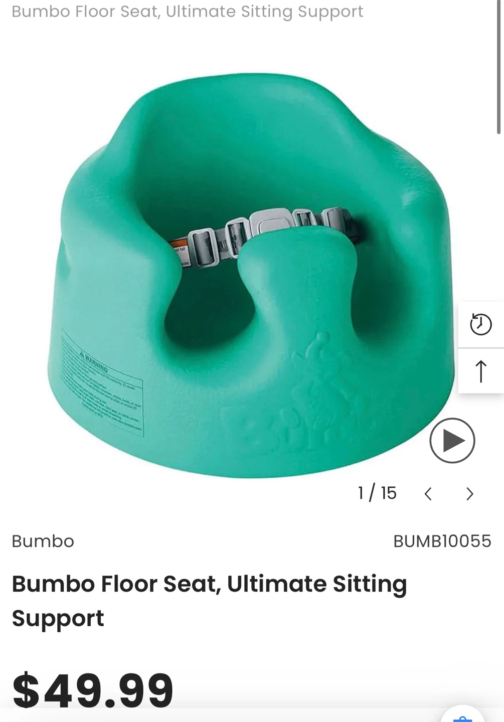 Bumbo Baby Seat Teal