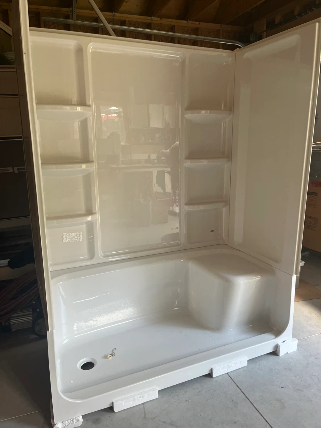 American Standard Elevate Seat Shower Base And Surround Walls