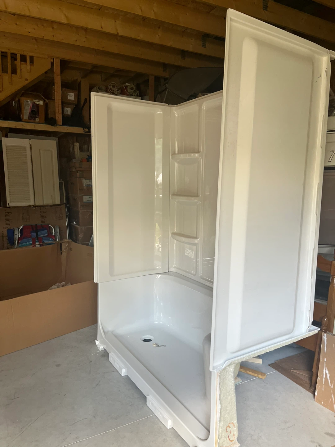 American Standard Elevate Seat Shower Base And Surround Walls - photo 3