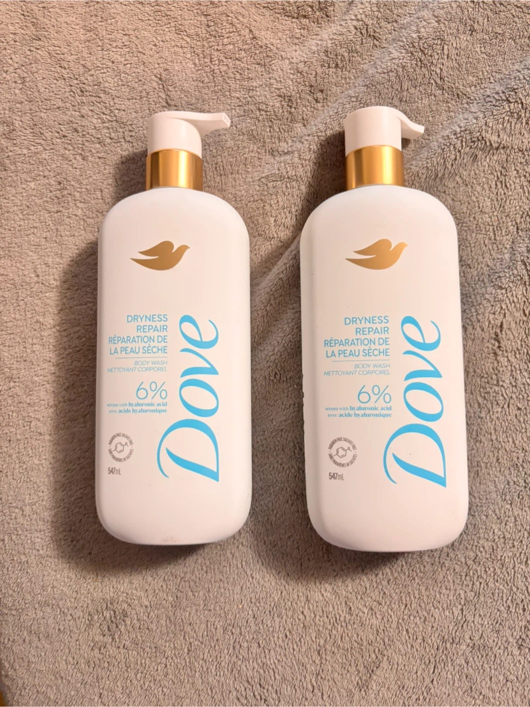 Dove Dryness Repair Body Wash (2x 547ml)