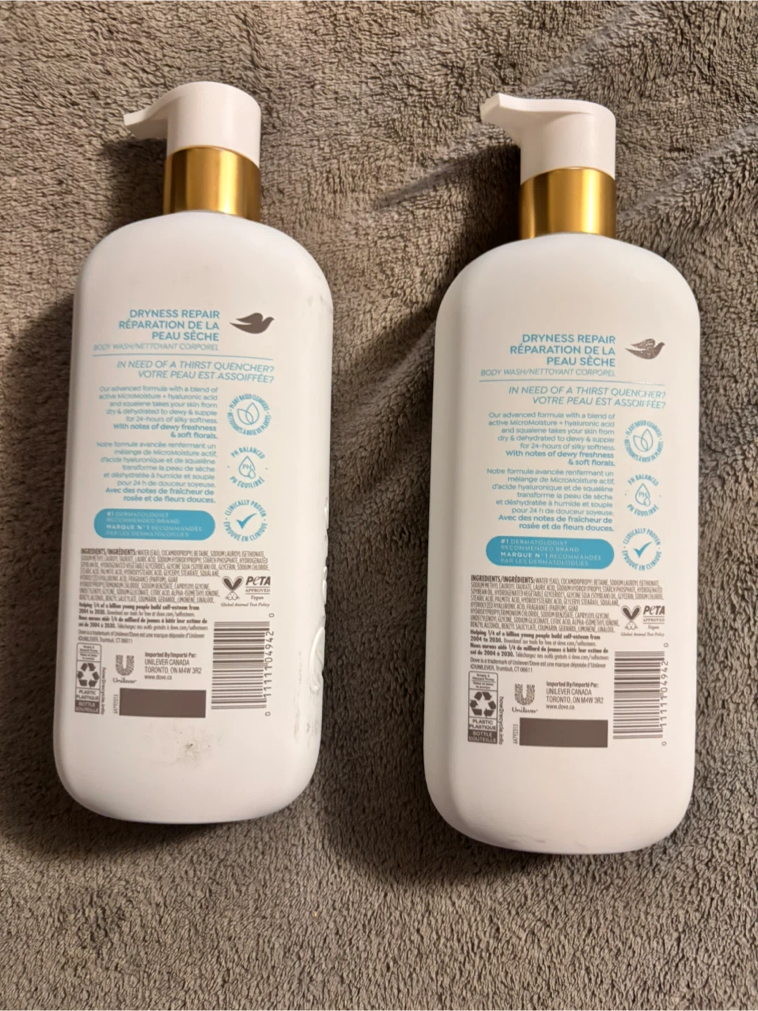 Dove Dryness Repair Body Wash (2x 547ml) - photo 2