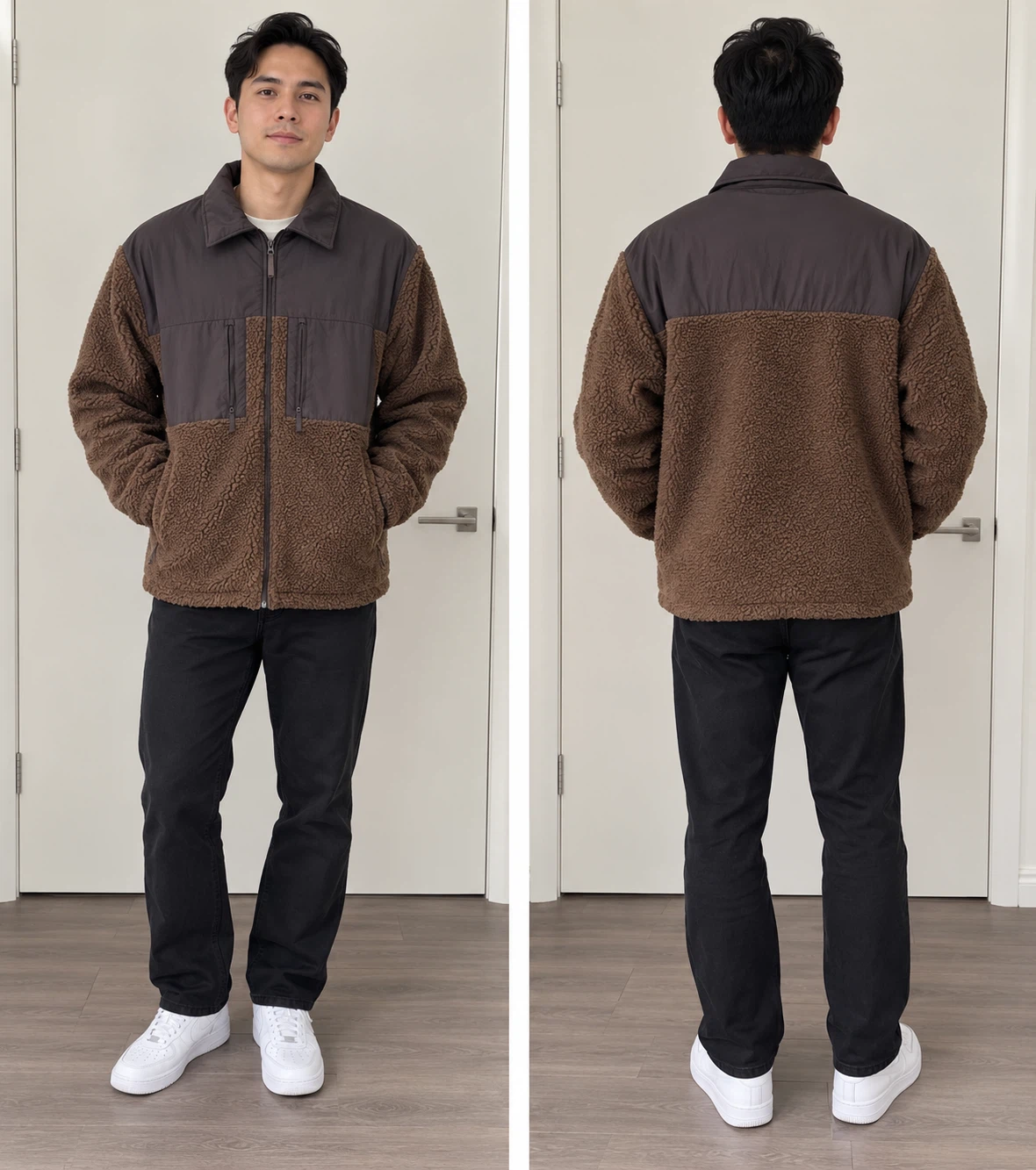 Brown Fleece Jacket