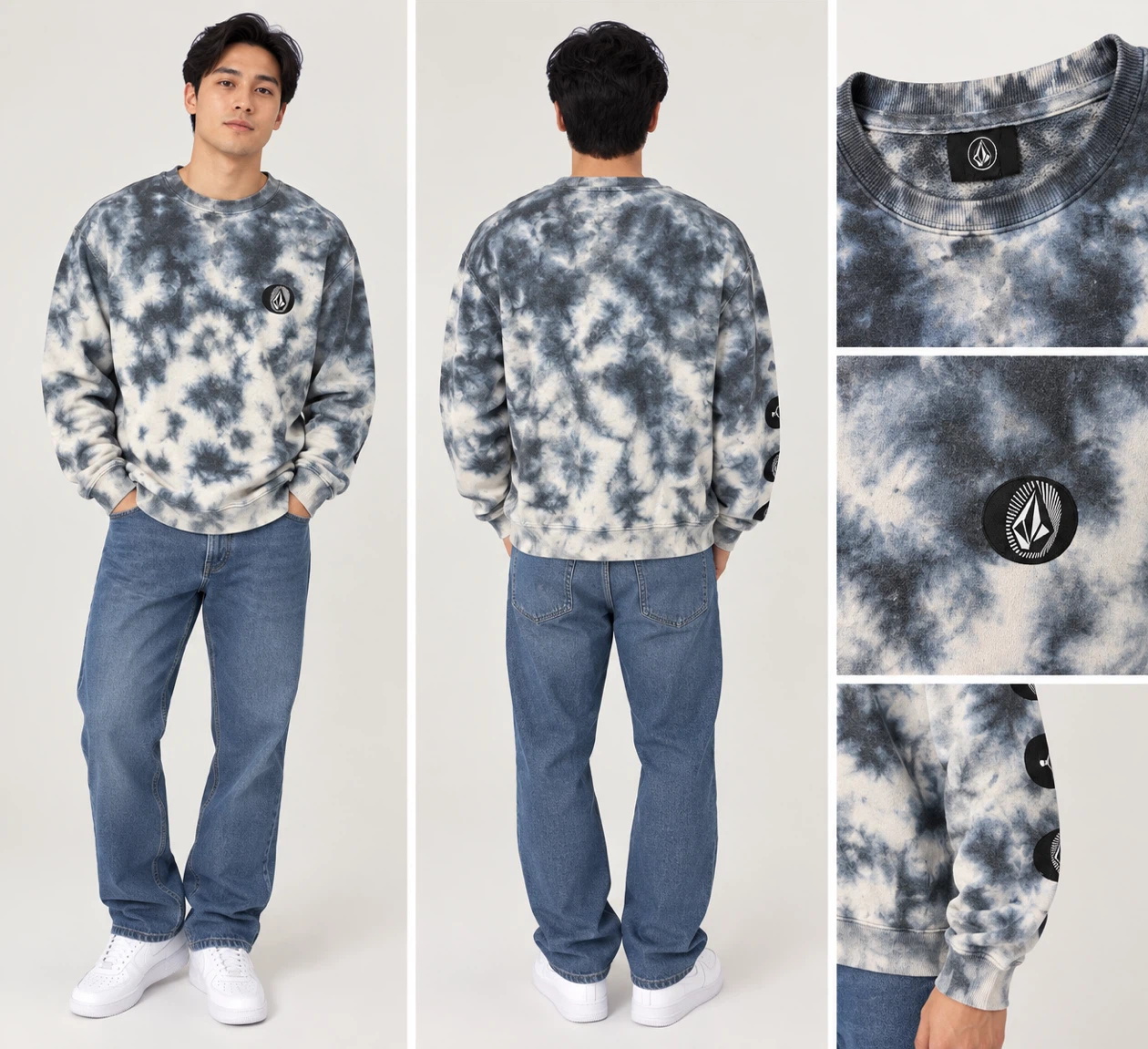Volcom Tie-Dye Crewneck Sweatshirt