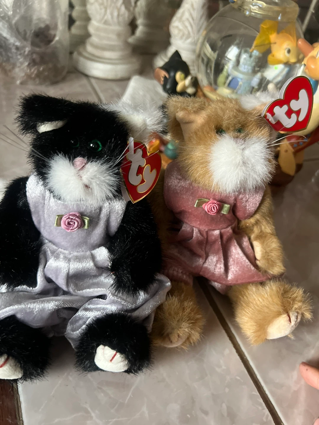 Two Ty Classic Plush Cats
