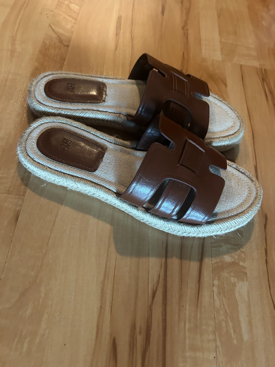 H&M Brown Espadrille Slides - photo 4