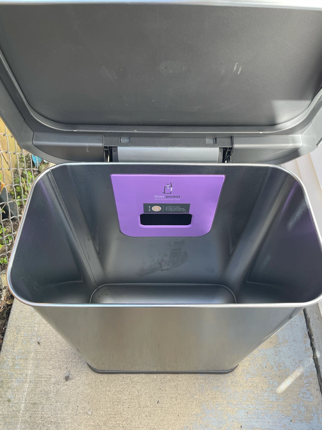 Simplehuman Rectangular Kitchen Trash Can - photo 4