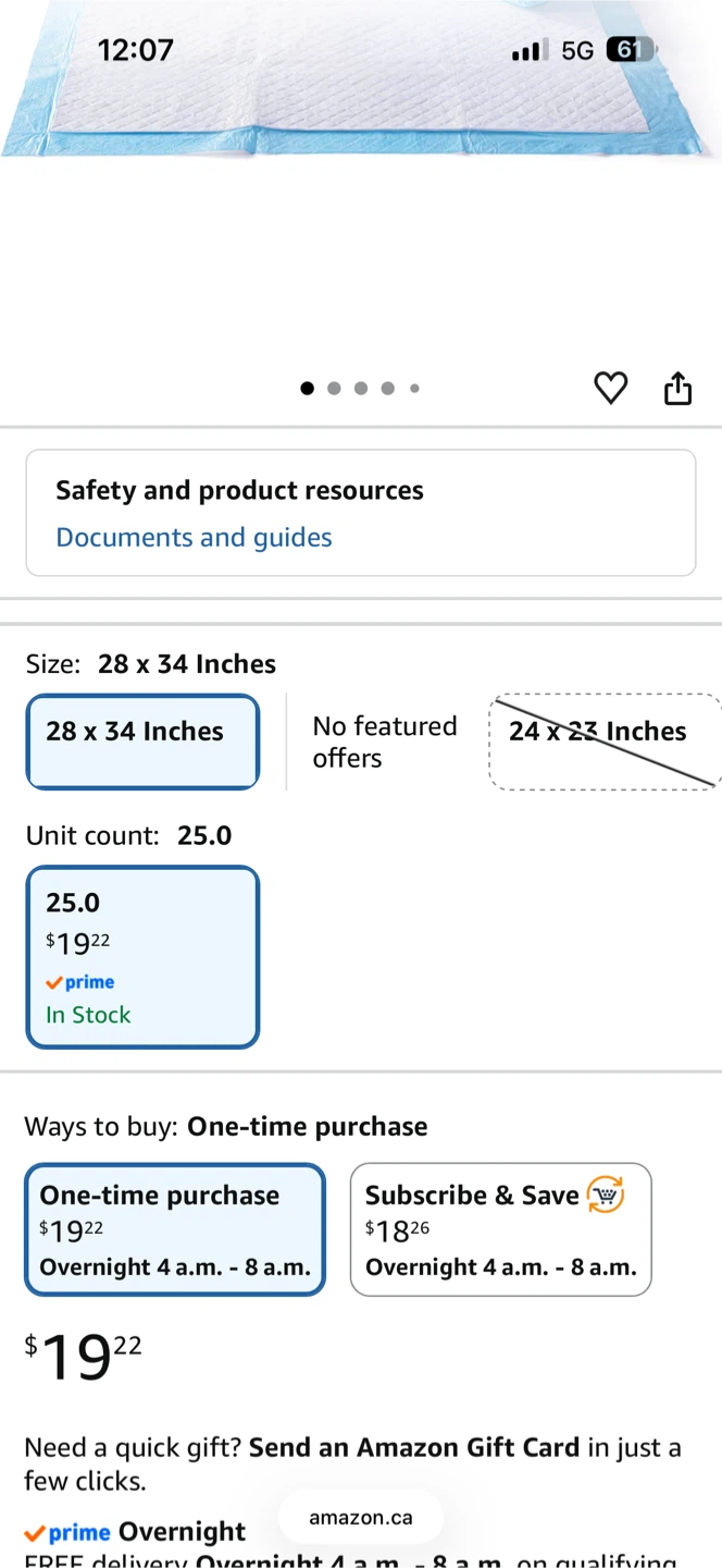 Amazon XL dog pads-25 count - photo 3