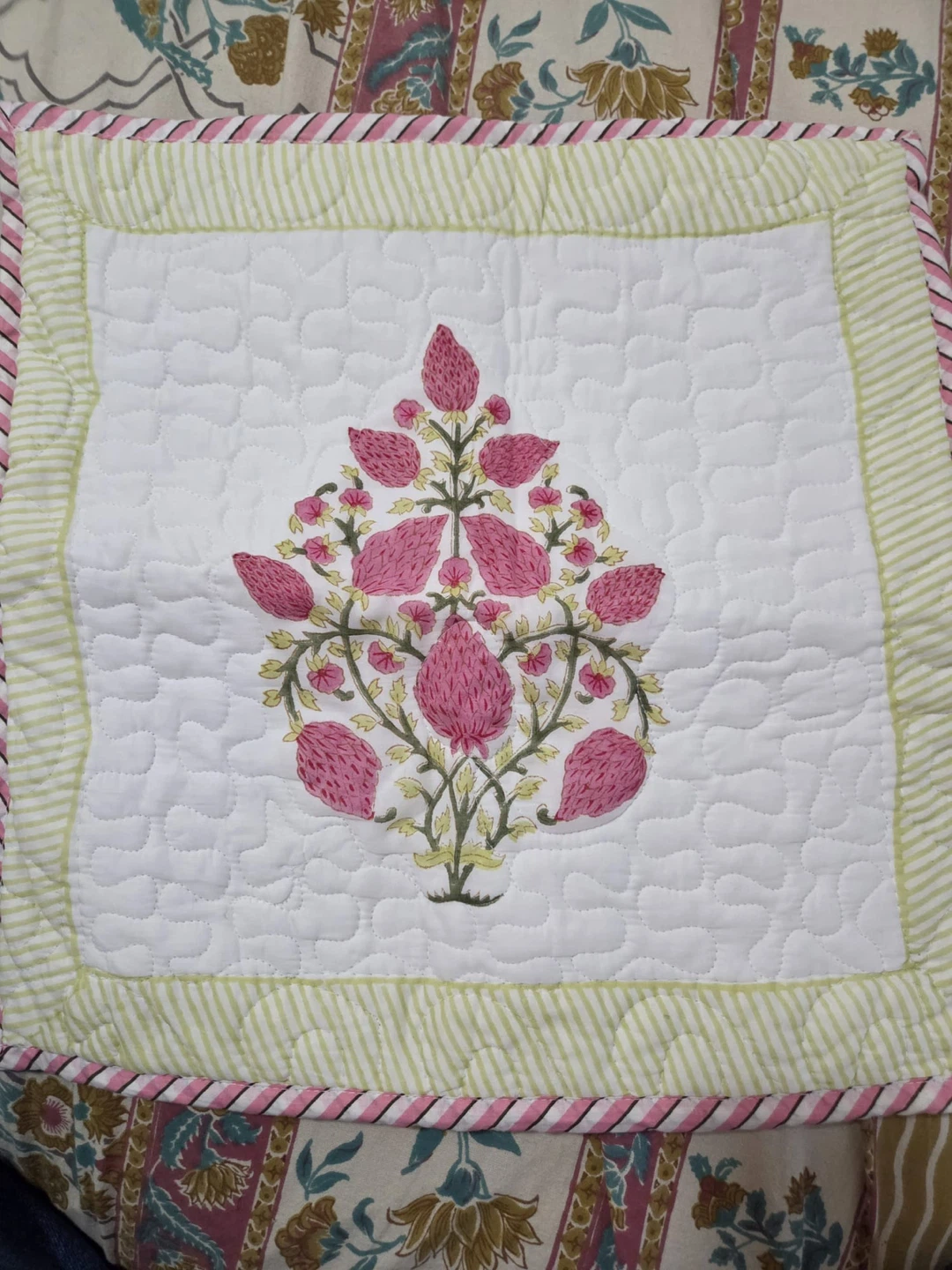 Set of 5 Quilted Throw Pillow Covers - photo 3