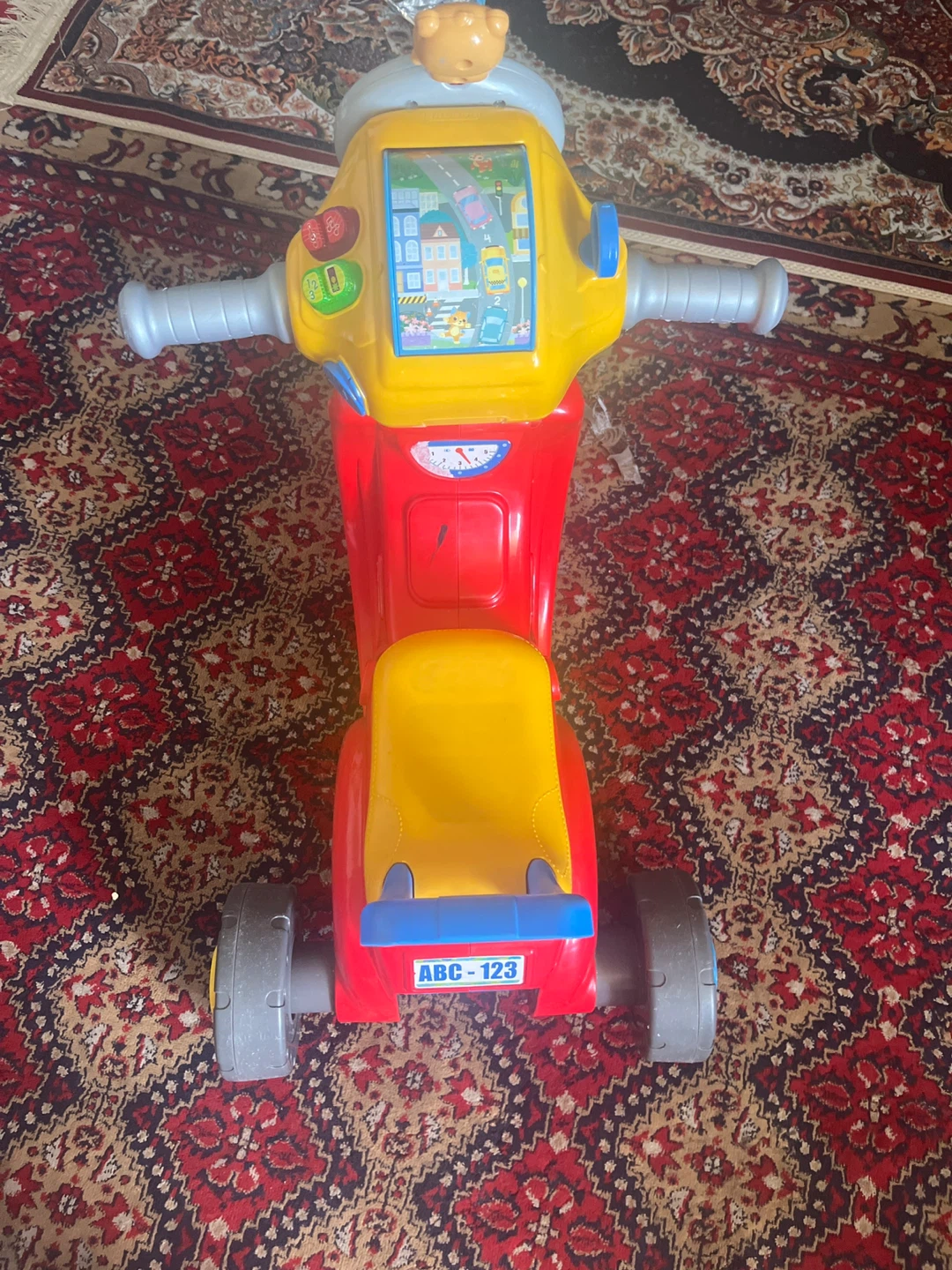 Red and Yellow Ride-On Toy