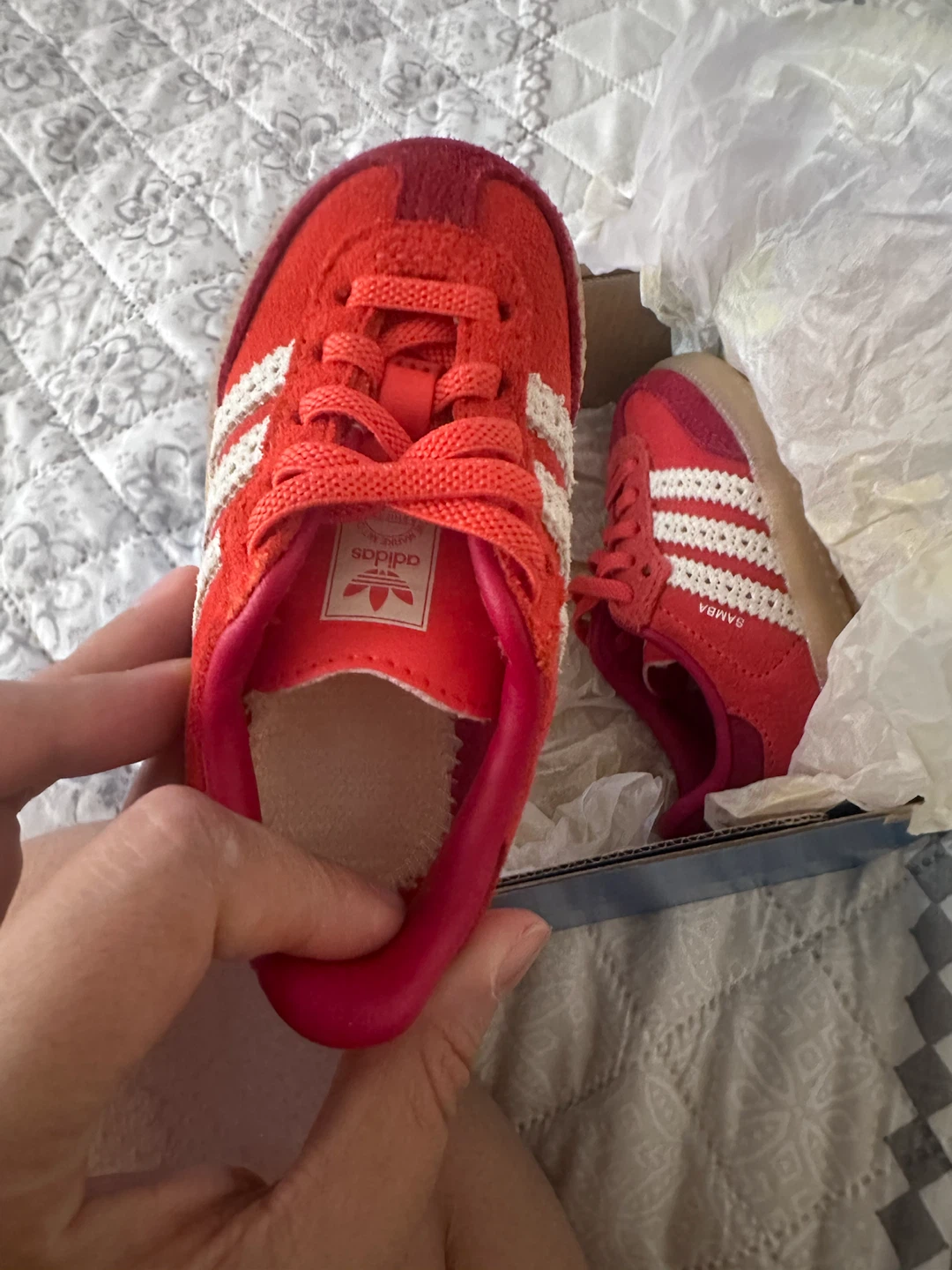 Red Adidas Samba Toddler Shoes - photo 2