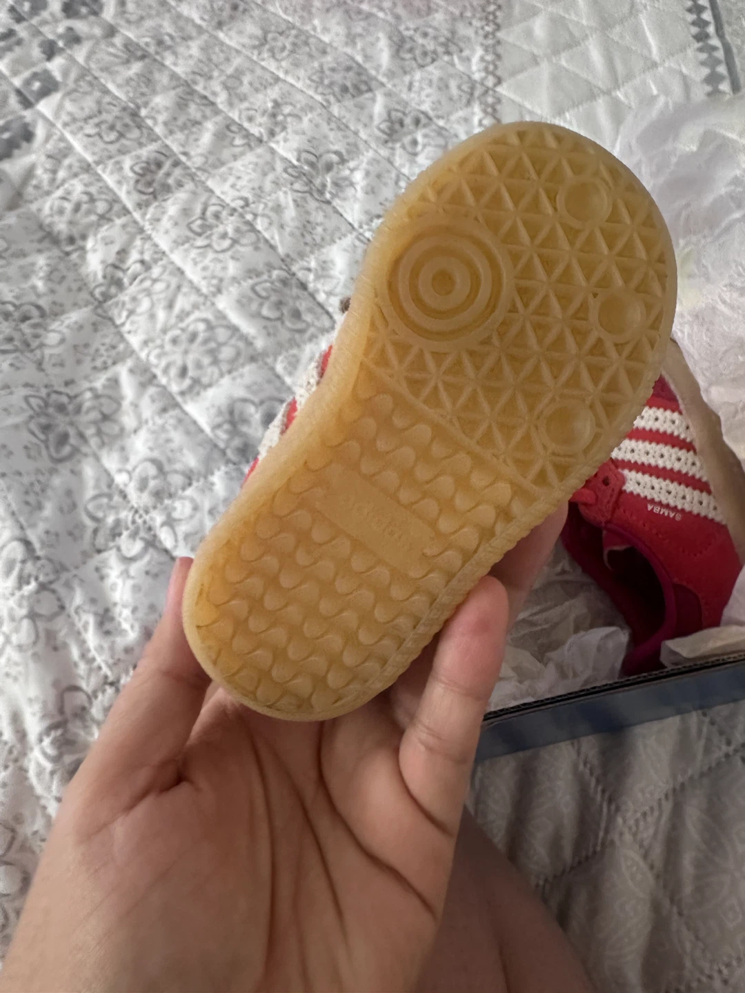 Red Adidas Samba Toddler Shoes - photo 4
