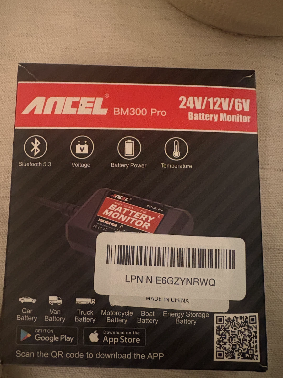 Ancel BM300 Pro Battery Monitor - photo 2
