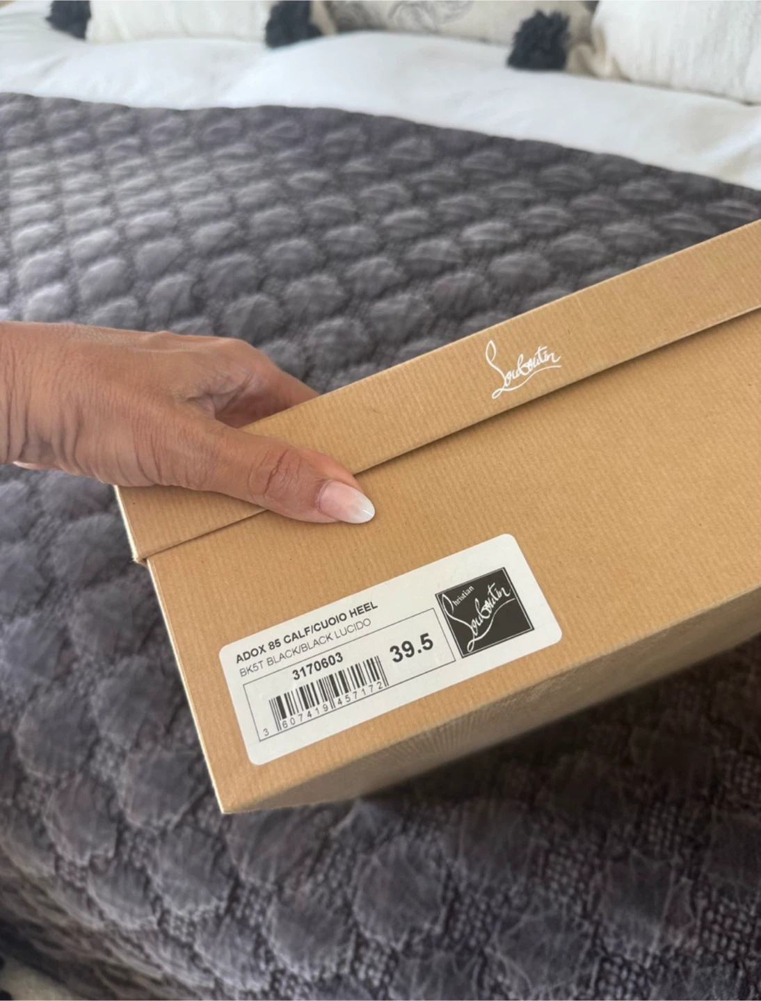 Christian Louboutin Adox 85 Heel Booties Black Size 39.5 - photo 2