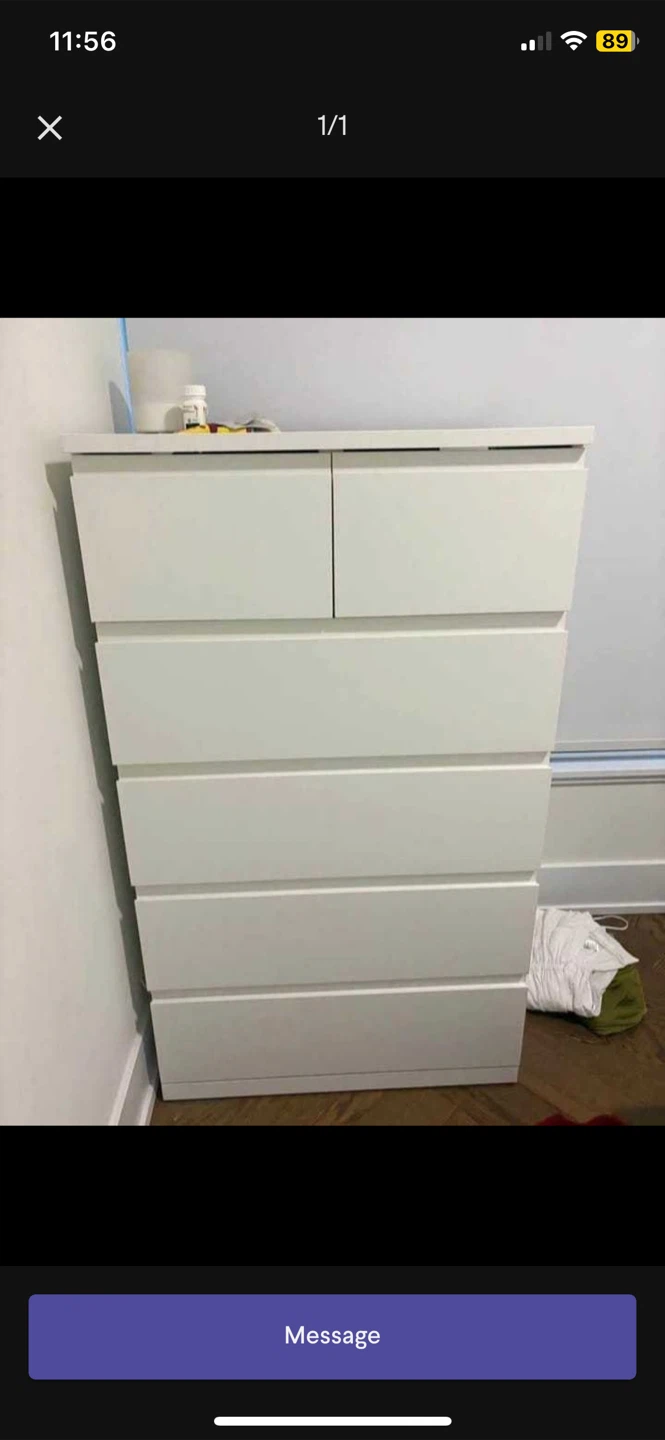 IKEA MALM 6-DRAWER DRESSER