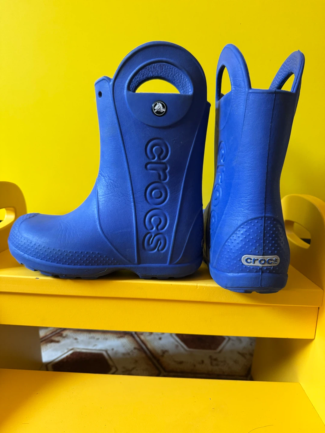 Bottes de pluie bleues Crocs # C13