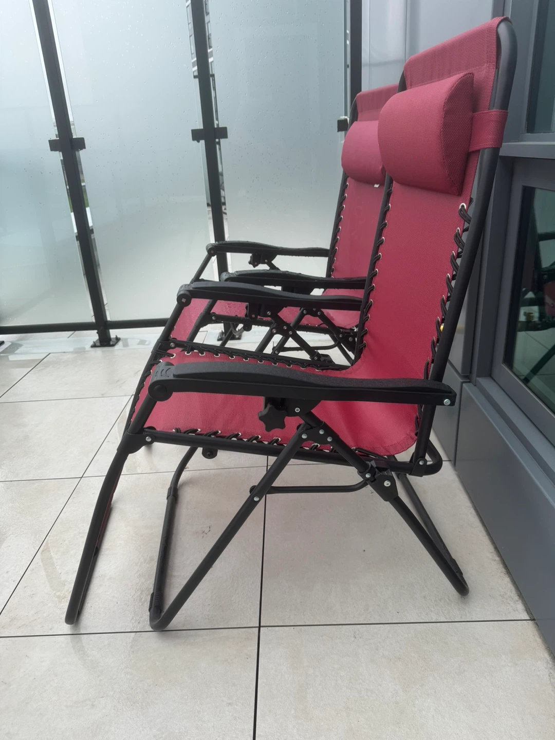 Two Red Zero Gravity Chairs - photo 2