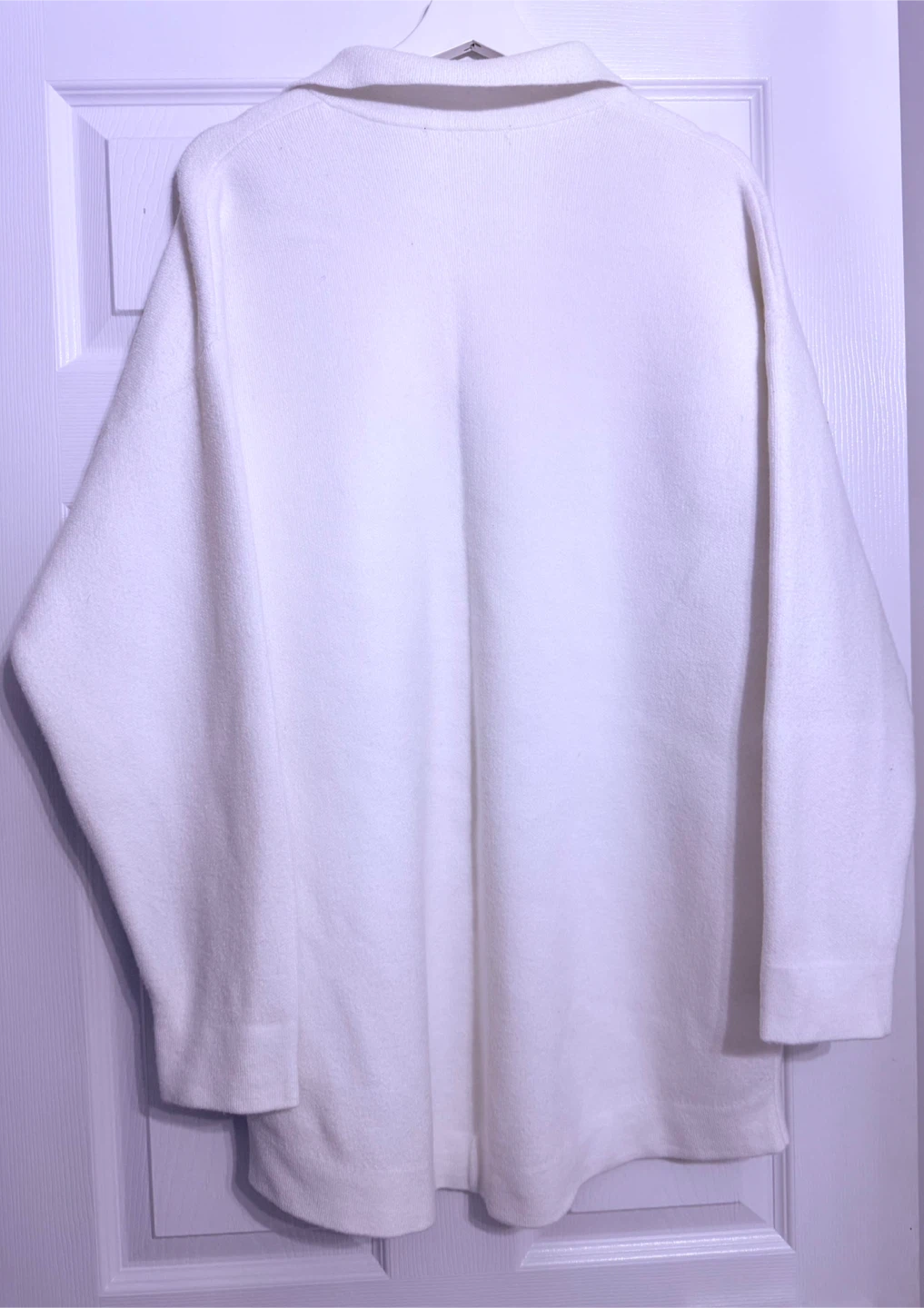 White Button-Up Shacket - photo 3