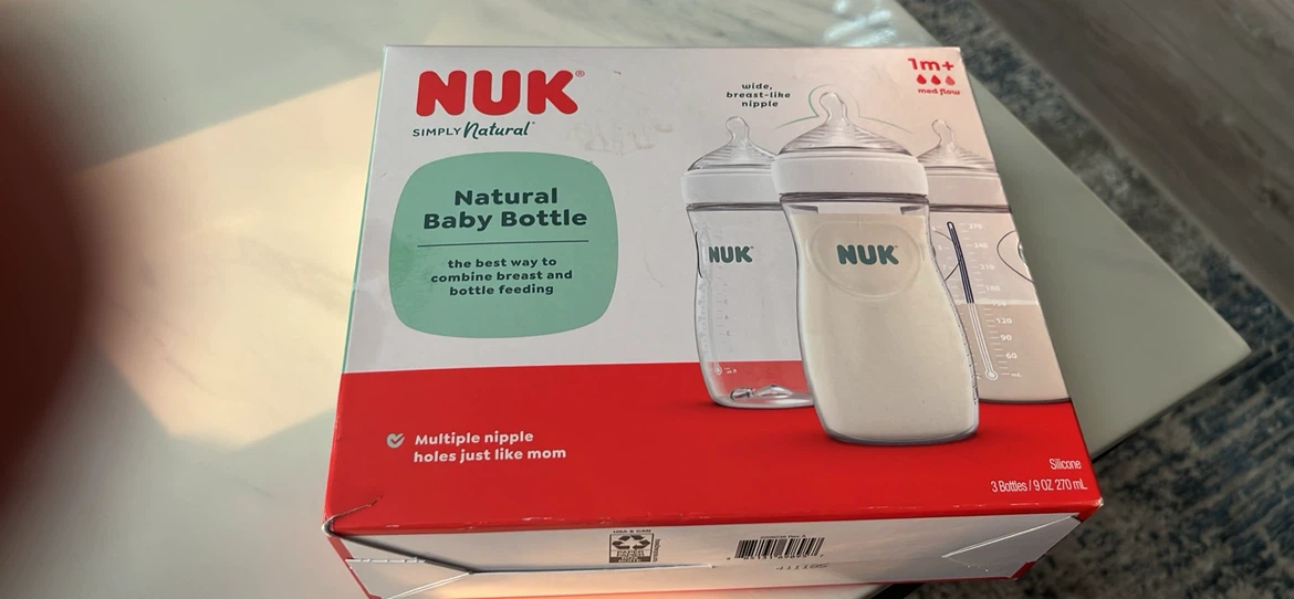 NUK Simply Natural Baby Bottles - 3 Pack