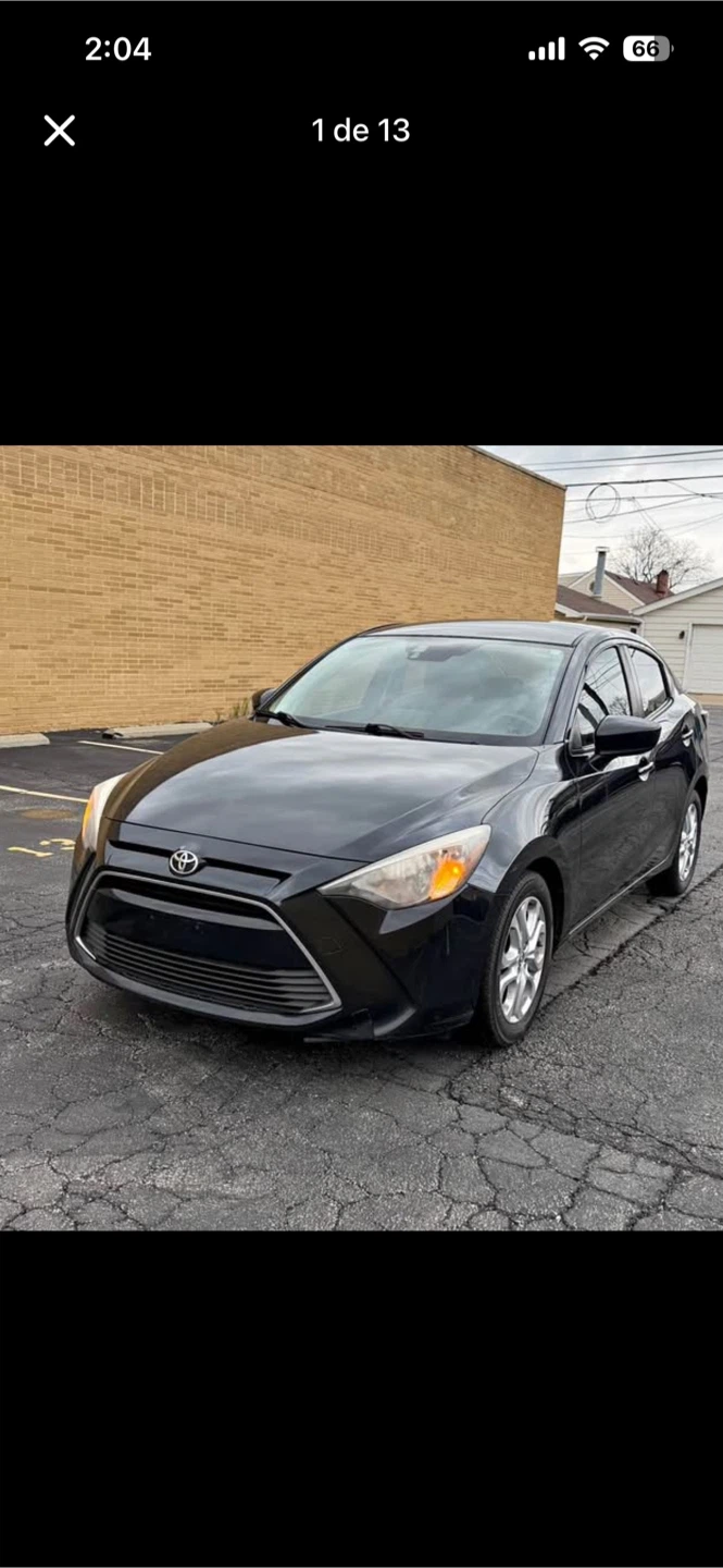 Black Toyota Yaris Sedan
