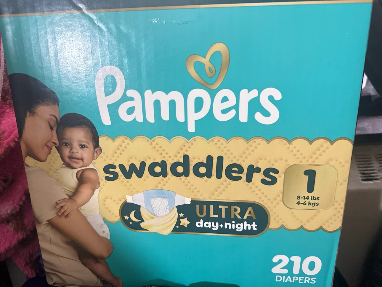 Pampers Swaddlers Diapers Size 1 (210 Count)