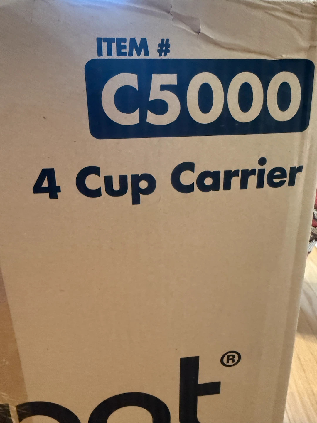 Karat C5000 4-Cup Compostable Carriers
