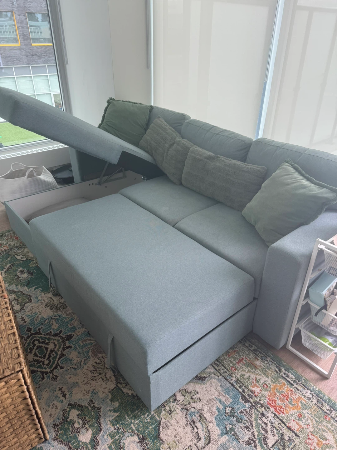 IKEA BÄRSLÖV 3-Seat Sofa-Bed with Chaise Lounge - photo 3