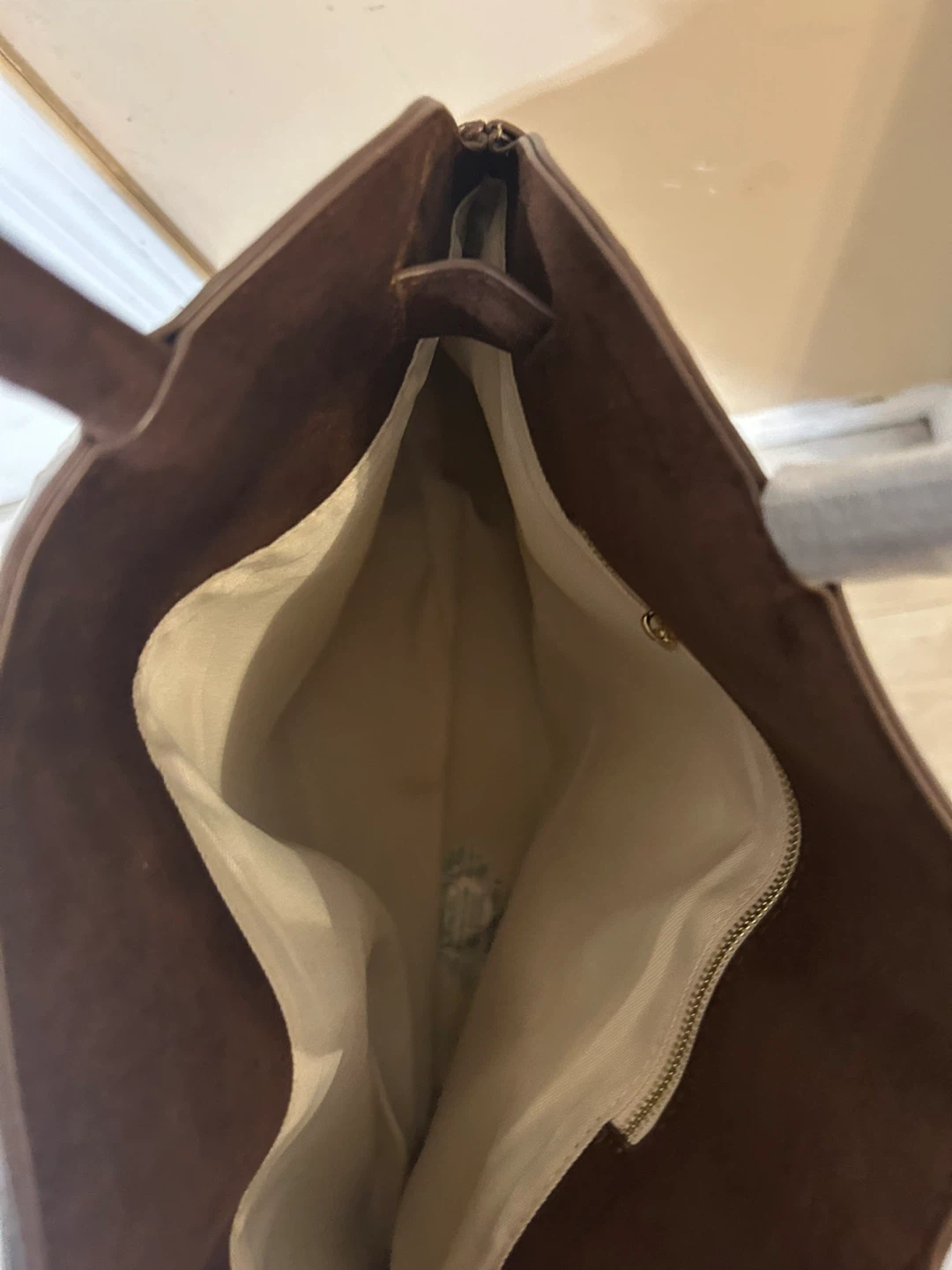 Brand New Brown Suede Tote Bag - photo 2