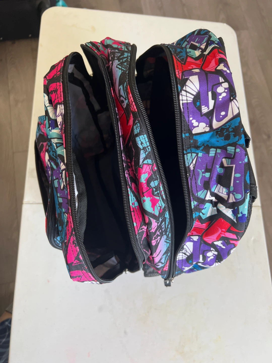 Graffiti Print Backpack - photo 4
