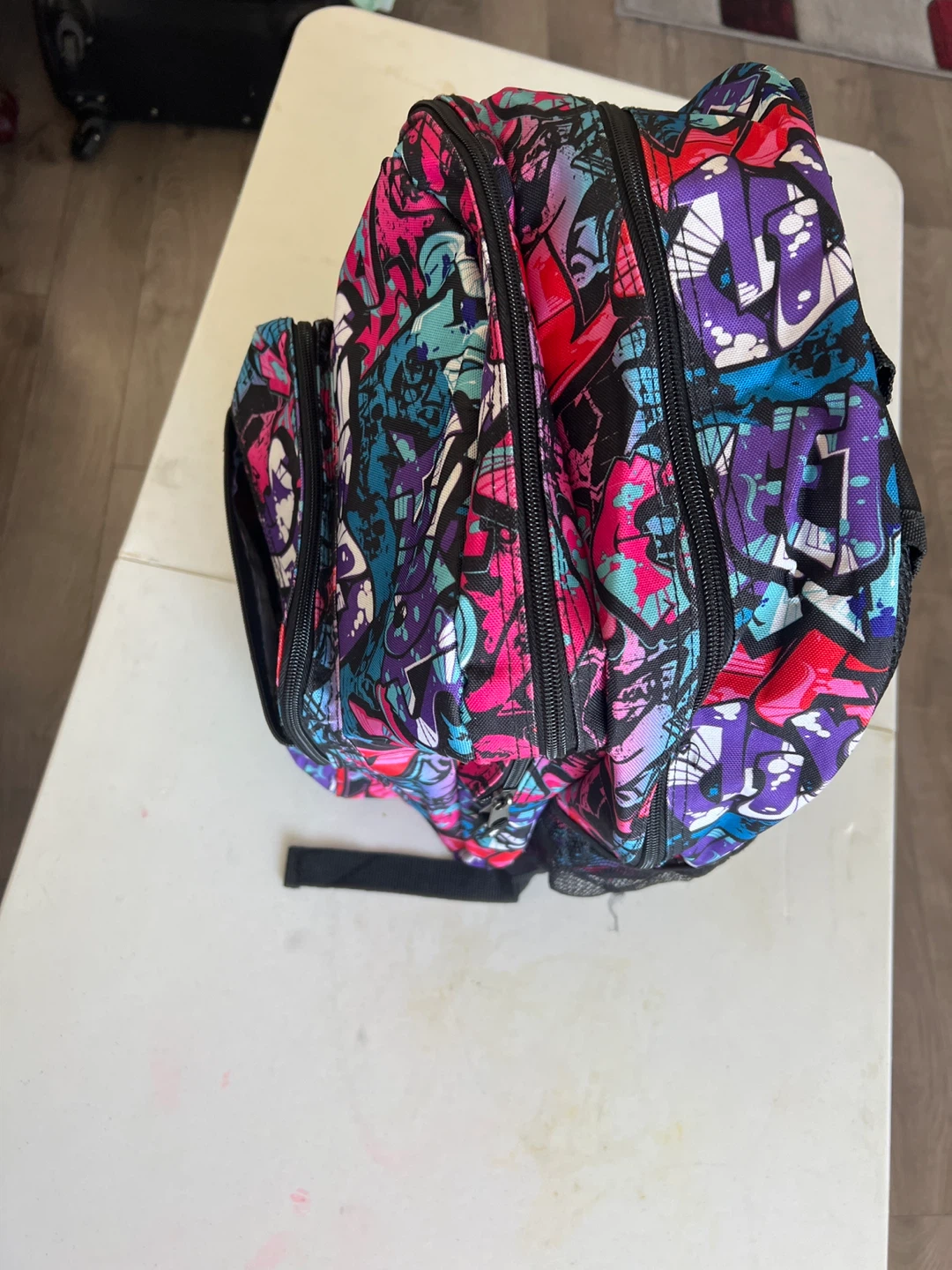 Graffiti Print Backpack - photo 3