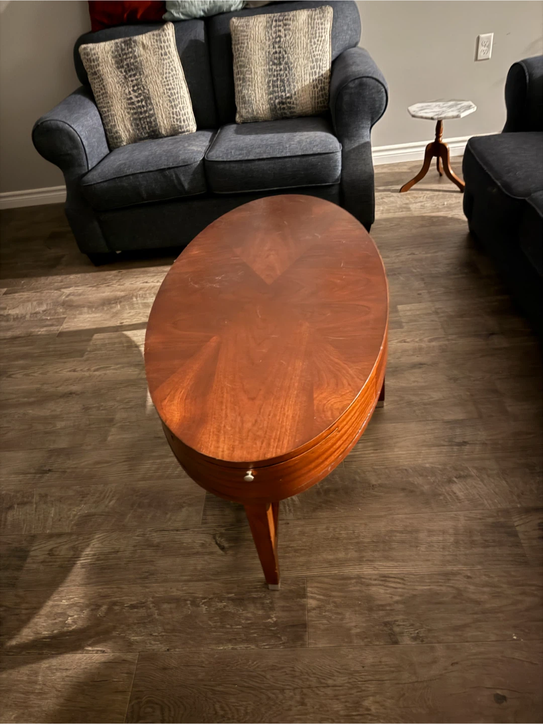 Wooden Coffee Table with Drawer - photo 3