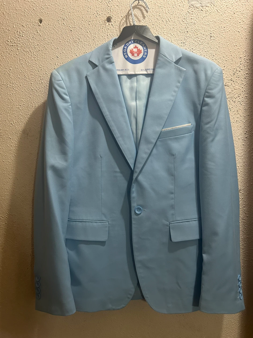 Light Blue Three-Piece Suit